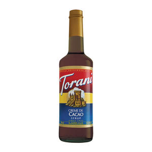 Torani Crème de Cacao Syrup 750 ml. 12/ct.