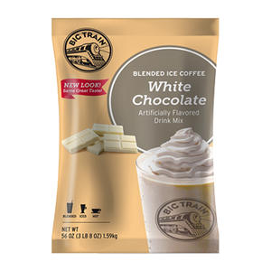 Big Train White Chocolate Latte Blended Ice Coffee Mix 3.5 lb. 5/ct.