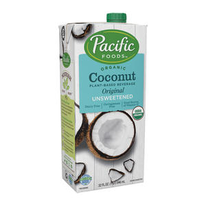 Pacific Foods Organic Unsweetened Coconut Original Beverage 32 oz. 12/ct.