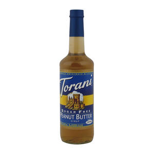 Torani Peanut Butter Syrup Sugar Free 750 ml. 12/ct.