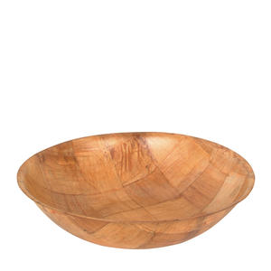 Woven Wood Bowl 8" 1 dz./Case