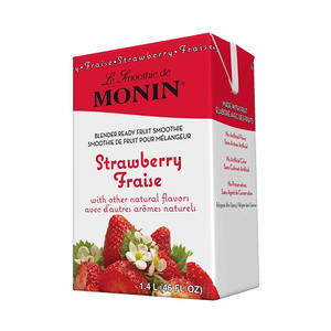 Monin Strawberry Fruit Smoothie Mix 46 oz. 6/ct.