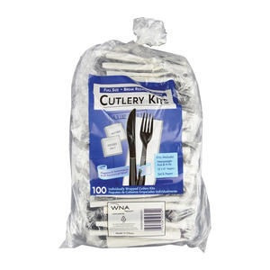 Cutlery Kit with Salt and Pepper 4/100/ct.