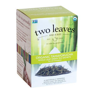 Two Leaves and a Bud Tea Organic Tamayokucha 6/15/ct.
