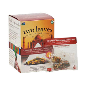 Two Leaves and a Bud Tea Organic Mountain High Chai 6/15/ct.