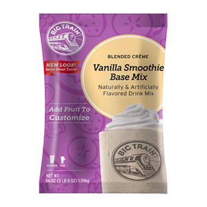 Big Train Vanilla Smoothie Blended Creme Frappe Mix 3.5 lb. 5/ct.
