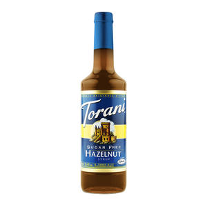 Torani Hazelnut Syrup Sugar Free 750 ml. 12/ct.