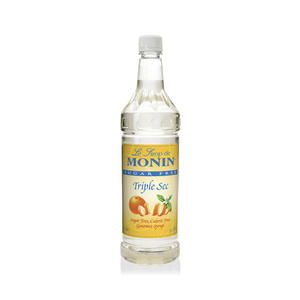 Monin Triple Sec Syrup Sugar Free PET 1 ltr. 4/ct.