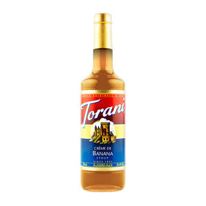 Torani Crème de Banana PET Syrup 750 ml. 4/ct.