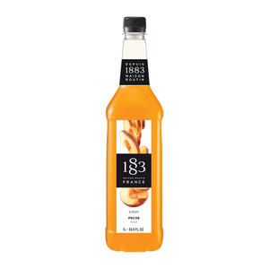 1883 Peach PET Syrup 1 ltr. 6/ct.