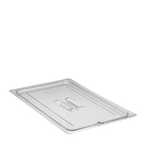 Camwear Food Pan Cover Full-Size Notched with Handle Clear 1/ea.