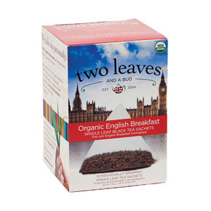 Two Leaves and a Bud Tea Organic English Breakfast 6/15/ct.