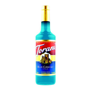 Torani Blue Curacao Syrup 750 ml. 12/ct.