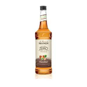 Monin Natural Zero Hazelnut Syrup 750 ml. 6/ct.