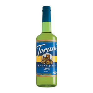 Torani Lime Syrup Sugar Free 750 ml. 12/ct.