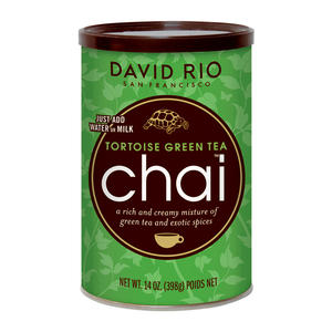 David Rio Tortoise Green Tea Chai 14 oz. 6/ct.