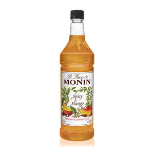 Monin Spicy Mango PET Syrup 1 ltr. 4/ct.