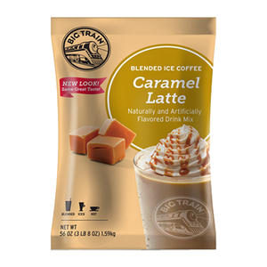 Big Train Caramel Latte Blended Ice Coffee Mix 3.5 lb. 5/ct.