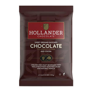 Hollander Barista Sweet Ground Dutched Chocolate Powder 2.5 lb. 10/ct.