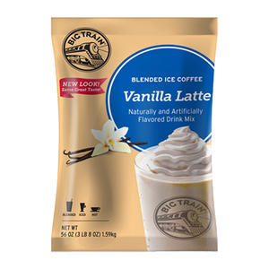Big Train Vanilla Latte Blended Ice Coffee Mix 3.5 lb. 5/ct.