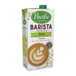 Pacific Foods Barista Series Soy Original Beverage 32 oz. 12/ct.