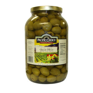 Pacific Choice Queen Olive Pitted 80-90 ct per kg 1 gal. 4/ct.