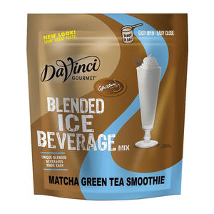 DaVinci Gourmet Iced Blended Base Matcha Green Tea Smoothie Mix 3 lb. 5/ct.
