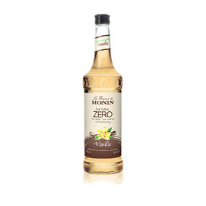 Monin Natural Zero Vanilla Syrup 750 ml. 6/ct.