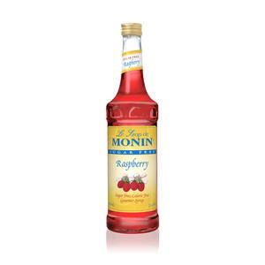 Monin Raspberry Syrup Sugar Free 750 ml. 12/ct.