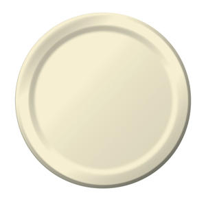Paper Plate Ivory 10/24/ct.