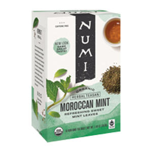 Numi Moroccan Mint Tea Caffeine Free 6/18/ct.