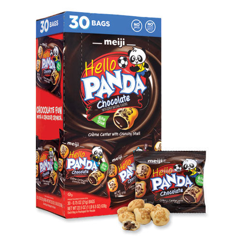 Hello Panda Chocolate Creme Filled Cookies, 0.75 Oz Bag, 30 Bags/pack, Ships In 1-3 Business Days