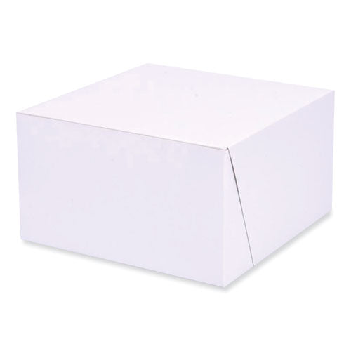 Bakery Boxes, 7 X 7 X 4, White, Paper, 250/carton