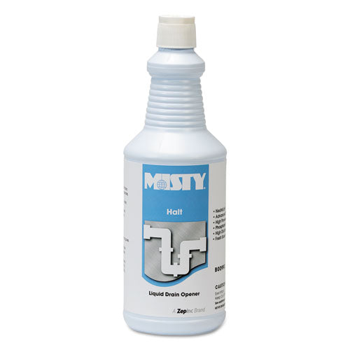 Halt Liquid Drain Opener, 32 oz Bottle, 12/Carton Halt Liquid Drain Opener, 32 oz Bottle, 12/Carton