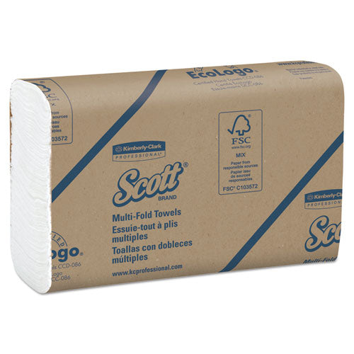 Essential Multi-fold Towels, 1-ply, 8 X 9.4, White, 250/pack, 16 Packs/carton