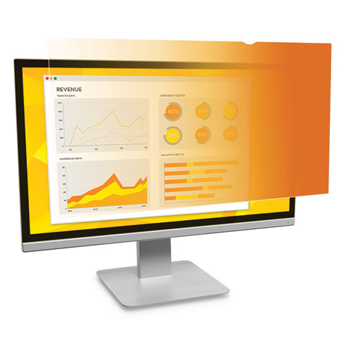 Gold Frameless Privacy Filter For 23.8" Widescreen Flat Panel Monitor, 16:9 Aspect Ratio
