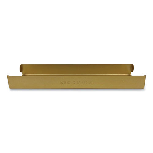 CONTROLTEK® Metal Coin Tray, Quarters, Stackable, 3.5 X 10 X