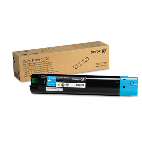 106r01507 High-yield Toner, 12,000 Page-yield, Cyan