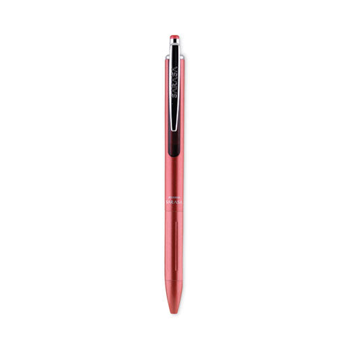 Energel Rtx Gel Pen, Retractable, Medium 0.7 Mm, Black Ink, Red/white/blue Barrel, 5/pack