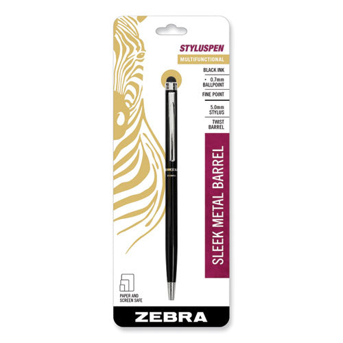 Styluspen Twist Ballpoint Pen/stylus, Black