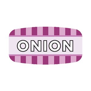 Label - Onion 4 Color Process/UV 0.625x1.25 In. Rectangular 1000/Roll