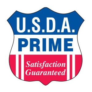 Label - USDA Prime (Satisfaction Guar) Red/Blue 1.3x1.3 In. 1M/Roll