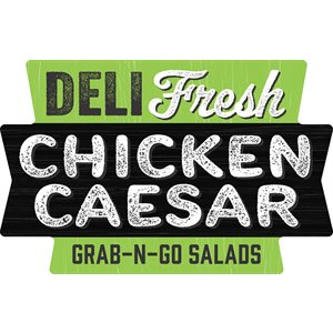 Label - Deli Fresh Chicken Caesar (Grab N Go) Green/Black 1.75x1.125 In. Special 500/Roll