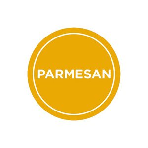 Label - Parmesan Yellow/UV 1 In. Circle 1M/Roll