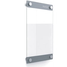 Quartet Infinity Customizable Dry-Erase Board - 8.5" (0.7 ft) Width x 11" (0.9 ft) Height - Clear/White Glass Surface - Rectangle - Horizontal/Vertical - Assembly Required - 1 Each