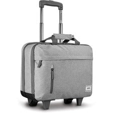 Solo Re:start Travel/Luggage Case for 15.6" Notebook - Gray - Handle - 14" Height x 16" Width x 6" Depth - 1 Each