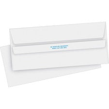 Business Source No. 10 Self-seal Invoice Envelopes - Business - #10 - 4 1/8" Width x 9 1/2" Length - 24 lb - Self-sealing - 500 / Box - White