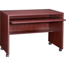 Lorell Essentials Computer Workstation - 29.50" Height x 41.38" Width x 23.63" Depth - Assembly Required - Mahogany