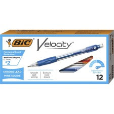 Velocity Original Mechanical Pencil, 0.7 Mm, Hb (#2.5), Black Lead, Blue Barrel, Dozen