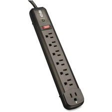 Protect It! Surge Protector, 7 Ac Outlets, 4 Ft Cord, 1,080 J, Black